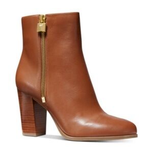 Michael Kors Frenchie Brown Ankle Boots Minimalist 10